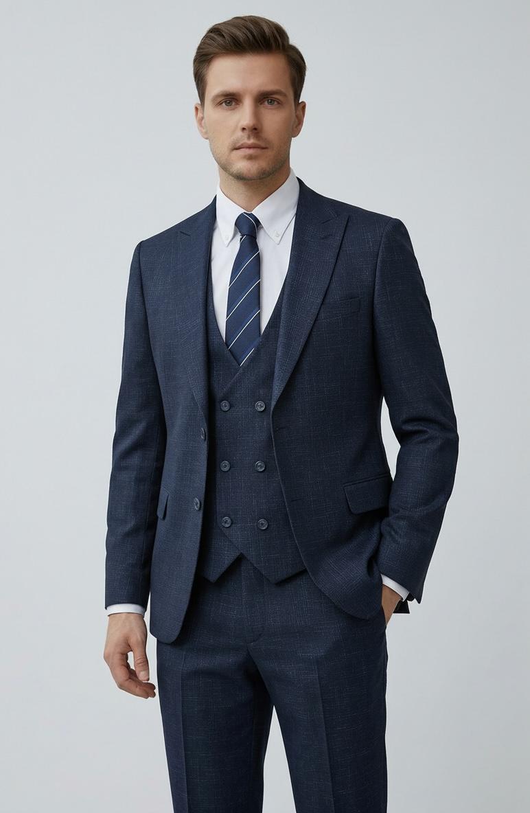 Costume Bleu Marine – 3 Pièces