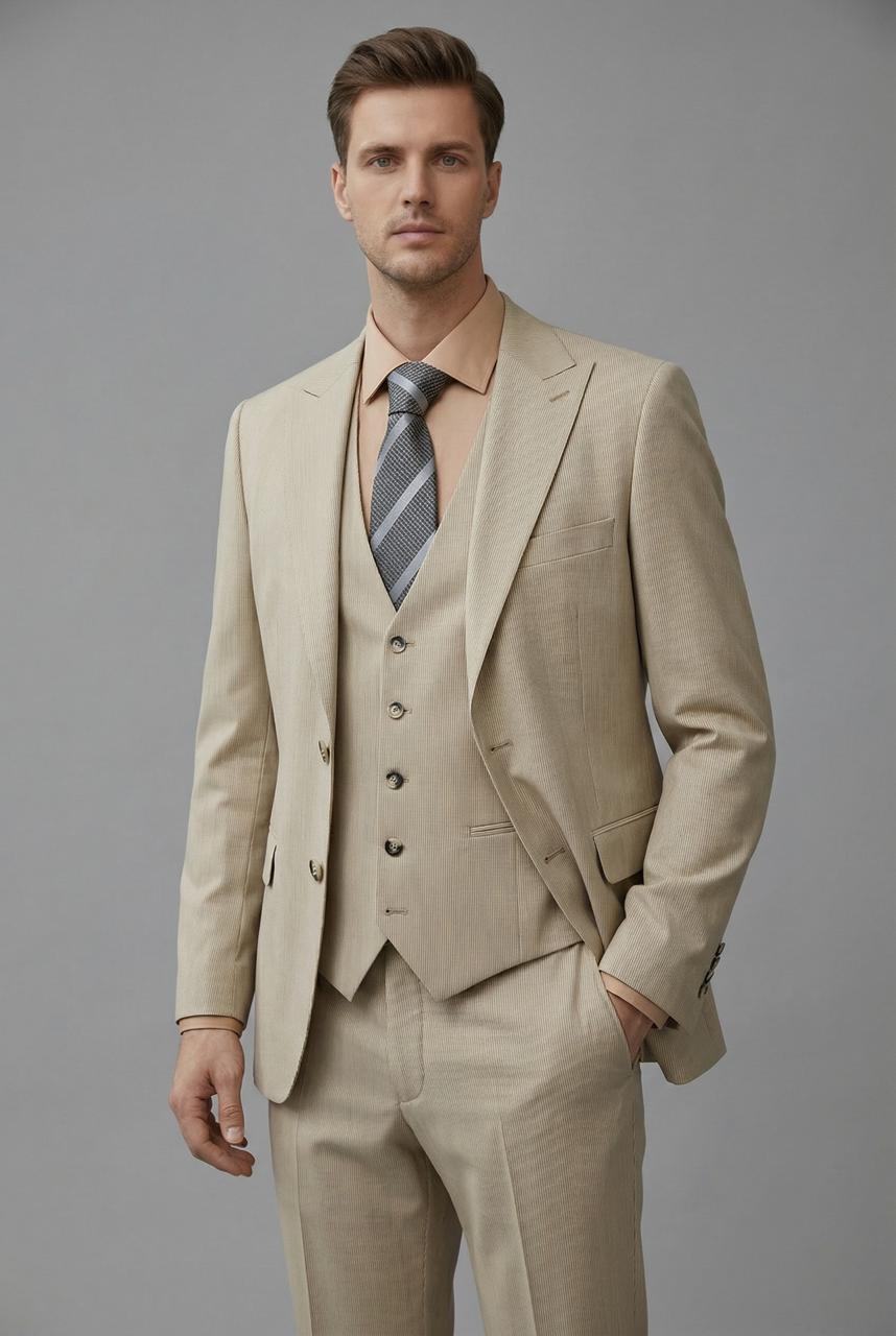 Costume Beige – 3 Pièces